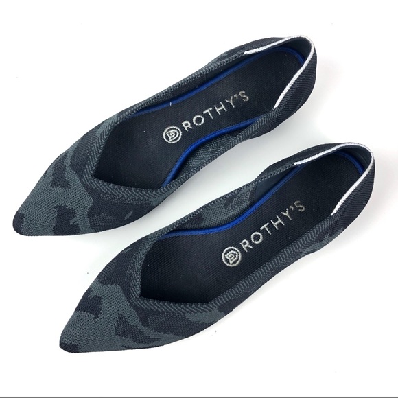Rothy's Shoes | Rothys Retired Dark Camo Pointedtoe Flats | Poshmark